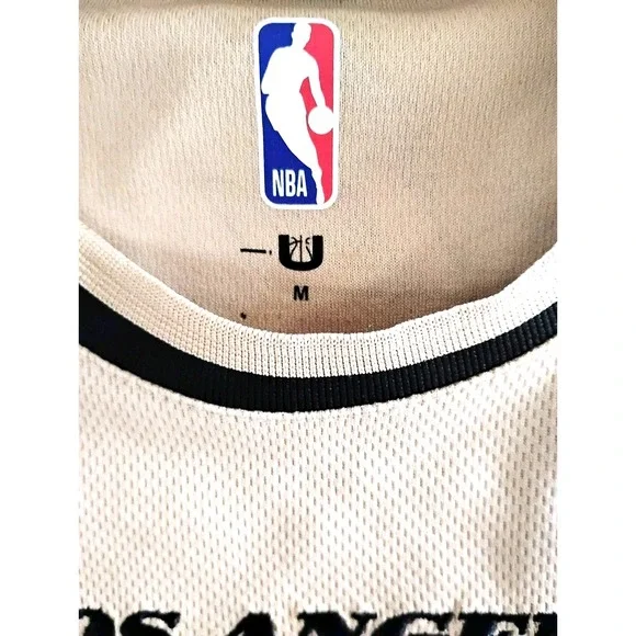 NBA LOS ANGELES LAKERS TAN BASKETBALL JERSEY YOUTH SIZE MED - Picture 4 of 4